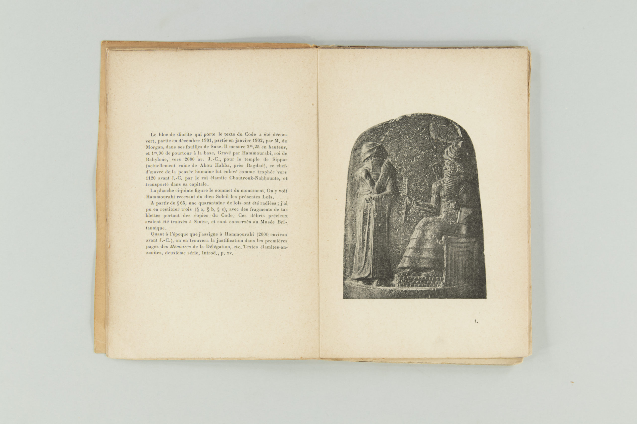 Code of Hammurabi, V. Scheil, 1904, Paris