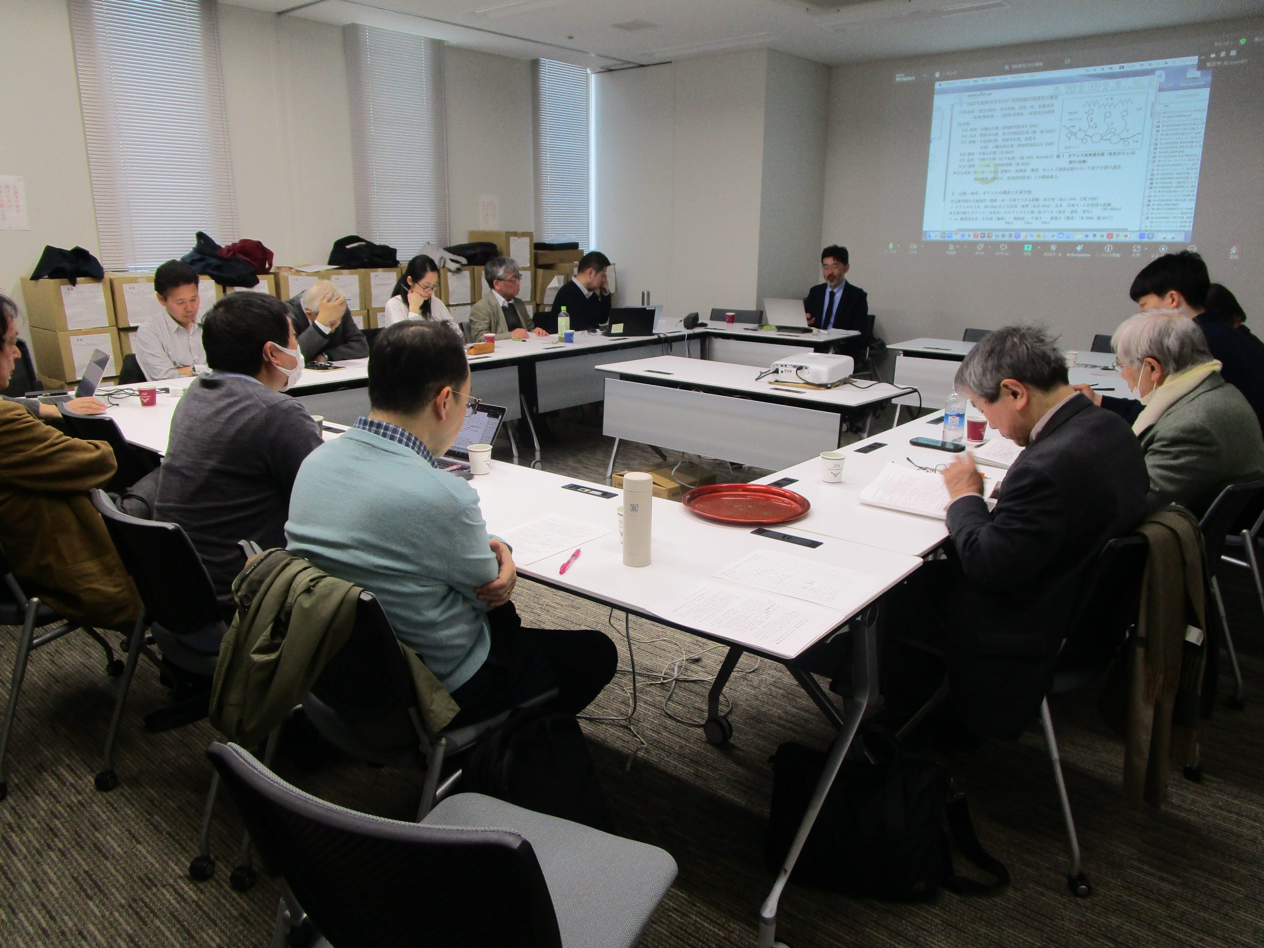 内陸アジア出土古文献研究会2026年2月例会の会場風景